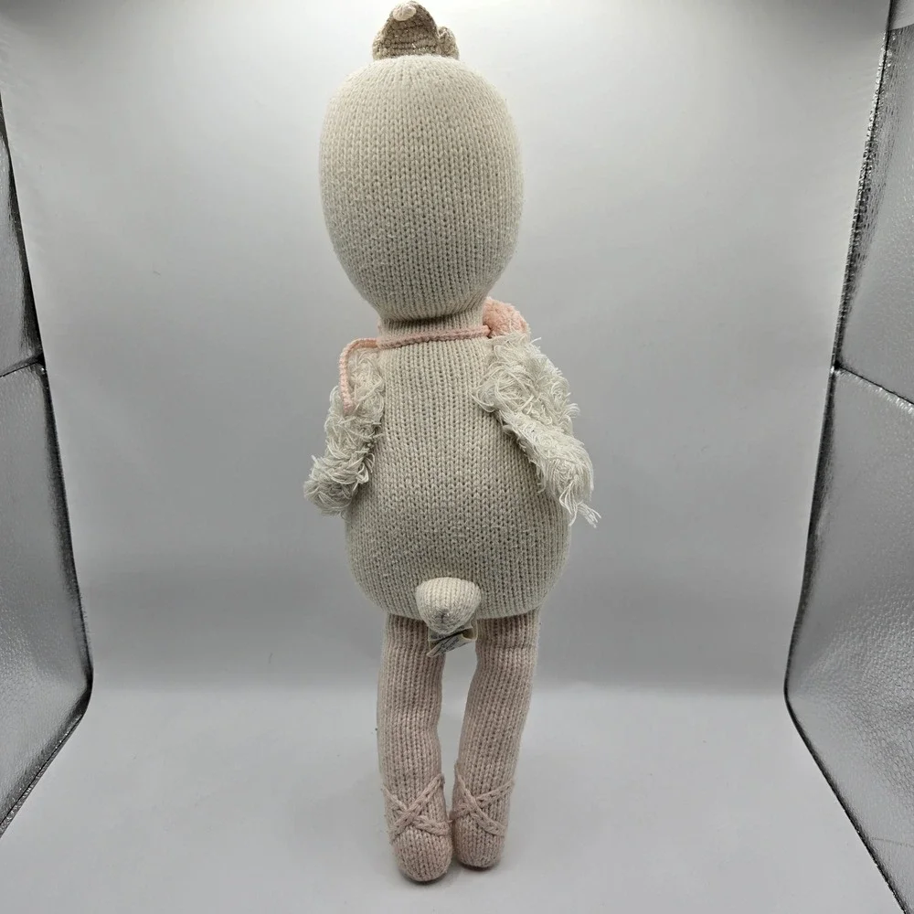 Cuddle +‎ Kind Plush Harlow the Swan Stuffed Animal Knit Doll Toy Handmade